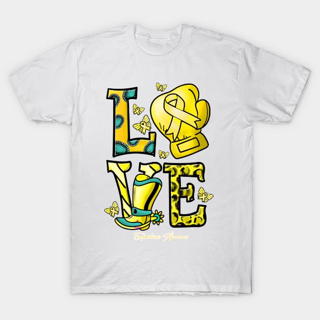 Endometriosis Awareness Awareness - warrior glove love T-Shirt by Gost